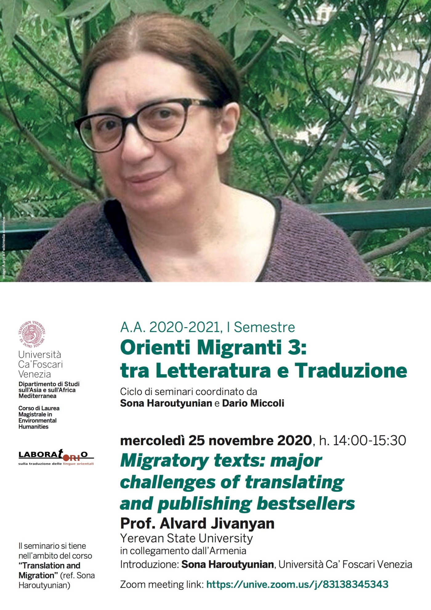 Orienti Migranti 3: Tra letteratura e traduzione – Research Group on ...